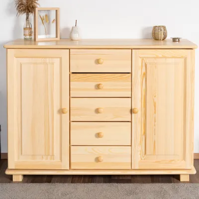 Produktbild von Kommode Massivholz 039 - 85 x 118 x 42 cm (H x B x T)