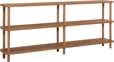 Immagine prodotto di Fulgence - Libreria, 180x35x75h cm Marrone Quercia, 3 Ripiani