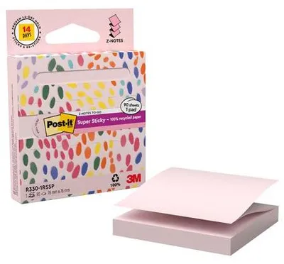 Image de Post-it® 7100398996 Post-it® Z-Notes Haftnotizen pink, 1 St.