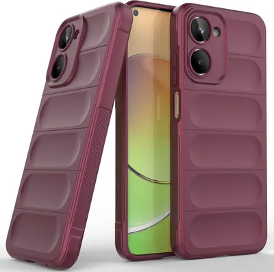 Immagine prodotto di Custodia Realme 10, Custodia protettiva in silicone TPU morbido antiurto per Realme 10 Borgogna
