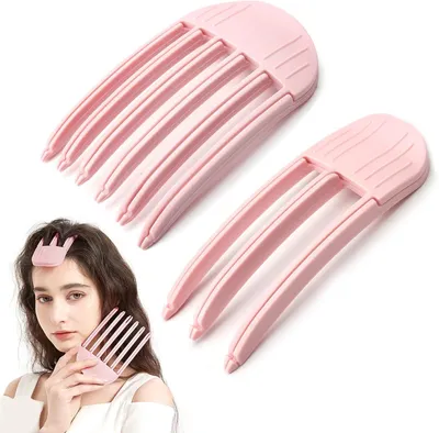 Produktbild von Volumen-Haarspangen - 2 Stück - Pony- und Ansatzclip - Volumenclips ohne Knicke - Für voluminöse Frisuren und Styling