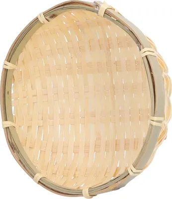 Zdjęcie produktu dla Kosz na owoce ręcznie tkany bambusowy mini wielofunkcyjny wytrzymały kosz do serwowania taca do salonu kuchnia 13x4cm
