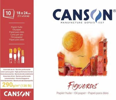 Obrázok produktu pre CANSON C31085P000 Kresliaci papier CANSON "Figueras", 180 x 240 mm, 290 g/m2