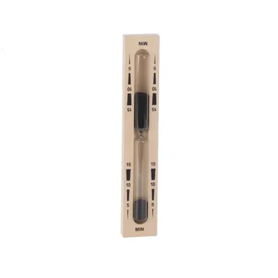 Produktbild von eliga Sanduhr 15 Minuten, schwarzer Sand