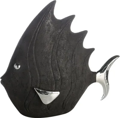Immagine prodotto di Gilde Figur, Fisch, "Fisch", Kunstharz, schwarz, VE 1, L. 10 cm, B. 36 cm, H. 33 cm 15945 4001250495949