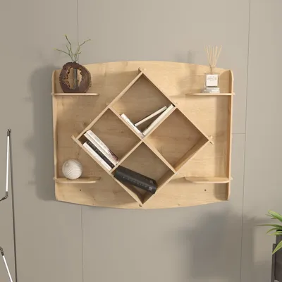 Imagen del producto de Skye Decor, Ato - Roble, Wandregal (estante de pared), Eiche (roble), 100% tablero de partículas melaminado, 81,6 x 15 x 61,8 cm