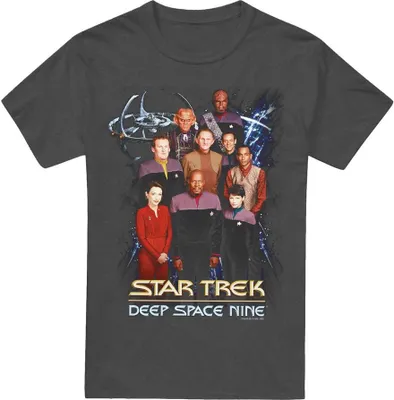 Immagine prodotto di Star Trek - Maglietta "DS9" per uomini/donne Unisex TV17985 (3XL) (Charcoal)
