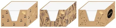 Immagine prodotto di Interdruk Scatola per appunti in cartone bianco 90 x 90 x 50 mm Hs Kraft