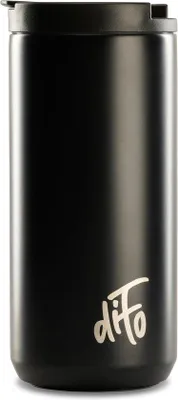 Produktbild von Isolierter Thermomok, für unterwegs, schwarz, 420 ml, Edelstahl