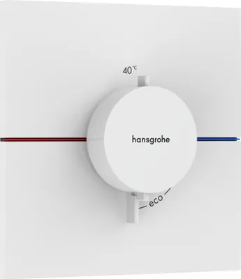 Immagine prodotto di hansgrohe ShowerSelect Comfort E thermostat, encastré, 1 consommateur, rosace carrée, 15574700, 15574700