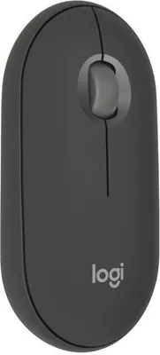 Immagine prodotto di Mouse wireless, Logitech Pebble Mouse 2 M350s, Bluetooth, grafite, plastica riciclata, multi-dispositivo