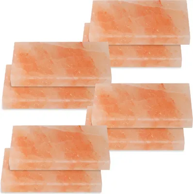 Obrázek produktu pro TolleTour Solný kámen Jídlo Yakiniku Gril Stone Vysoce kvalitní grilovací dlaždice 20x10x2,5cm BBQ 8X