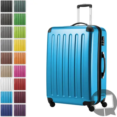 Obrázek produktu pro Alex - Velký skořepinový kufr na palubní zavazadla s prodlouženým vozíkem kufr na kolečkách odbavovací cestovní kufr XL 75 cm, 119 L, 4 kolečka, lesklý, modrý