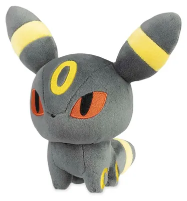 Produktbild von Pokémon Center Nachtara (Umbreon) Pokémon-Plüschpuppe – 17 cm