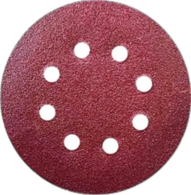 Produktbild von Rundes Schleifpapier 80gr, 125mm, Klettverschluss, 5er Set