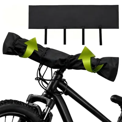 Obrázok produktu pre Ochranné puzdro na riadidlá elektrického bicykla, transportné, 2 kusy, materiál Oxford 420D, vodeodolné, robustné, rozmer 92x24x2 cm
