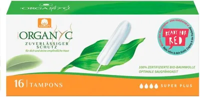 Obrázek produktu pro Organyc Tampony Super Plus 16 kusů 1 ks