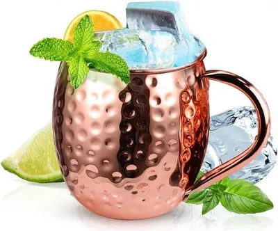Produktbild von Handgemachte Kupfermok 500ml Roségold