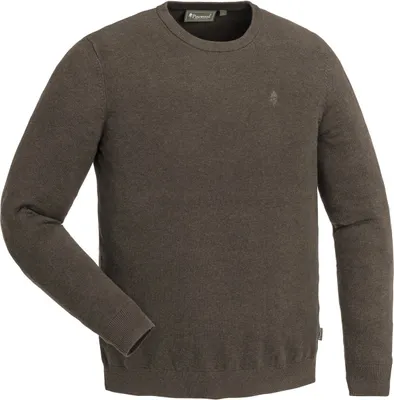 Produktbild von Pinewood 5049 Värnamo Rundhals Strickpullover Braun Melange (207) XL