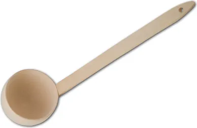 Zdjęcie produktu dla Czerpak z wygiętą główką, drewniany, 56 cm