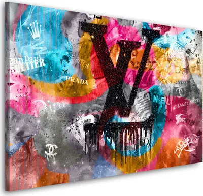 Produktbild von Pop Art Luxury Lifestyle luxus Wandbild Leinwandbild Bild Kunst XL: 60x40x2cm