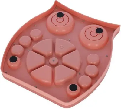 Produktbild von Denkspielzeug für Hunde & Katzen, 30 x 28 cm, Lachs & Braun, Intelligenzspielzeug mit Leckmatte