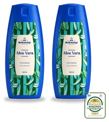 Obrázok produktu pre 2 x Mlieko na umývanie a sprchový gél – Aloe vera – 300 ml – Balenie: 2 kusy