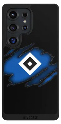 Produktbild von NIVOCASE Handyhülle für Samsung Galaxy S25 Ultra  Hülle NIVOpure Case Schwarz HSV Hamburger SV Offizielles Lizenzprodukt