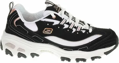 Zdjęcie produktu dla Skechers D'Lites Devoted Fan 13154-BKRG, Sneaker, Damen, Schwarz
