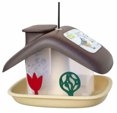 Image de Mangeoire pour oiseaux 1606970125 Plastique Domek beige/brun