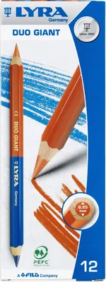 Obrázok produktu pre 12x LYRA 2930101 Farbstift Duo Giant rot/blau