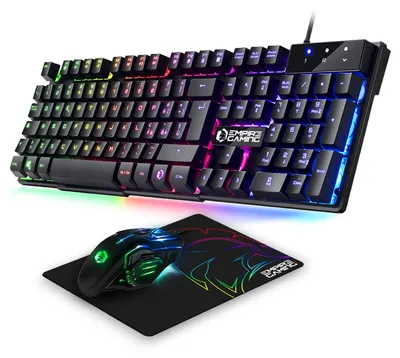 Obrázek produktu pro Sada 3 v 1 MK800 – Herní klávesnice QWERTY s RGB podsvícením a herní myš