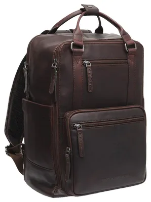 Immagine prodotto di The Chesterfield Brand zaino per il tempo libero zaino con scomparto per laptop Calden Backpack Brown marrone scuro