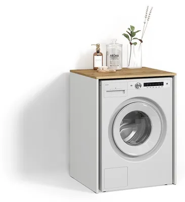 Image de Armoire machine à laver Livinity Paolina Blanc/Artisan 68x88.2cm, Model 58813