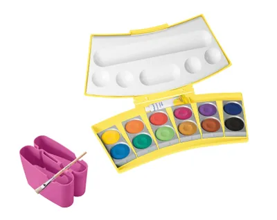 Produktbild von Pelikan Deckfarbkasten ProColor 735 12 Farben gelb