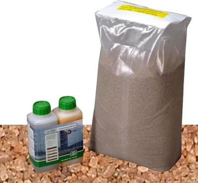 Produktbild von vdw 830 PflasterfugenMörtel 25 kg Gelb plus 2 kg Bindemittel