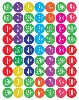Produktbild von Runde Etiketten Aufkleber Sticker - 25 mm - Matt - 315 Stück - Vorgeschnitten