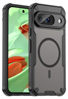 Obrázek produktu pro Defender Case for Google Pixel 9 Protective Cover Matt Black Magsafe Backcover Pouzdro na mobilní telefon