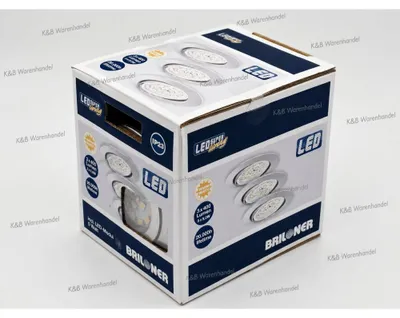 Obrázok produktu pre Briloner LED vstavané svietidlá chróm sada 3 3xLED modul 5W