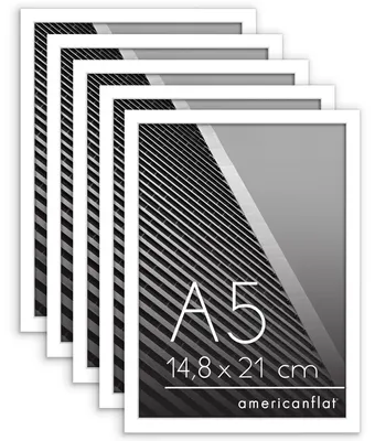 Obrázek produktu pro Sada 5 fotorámů formátu A5, barva bílá