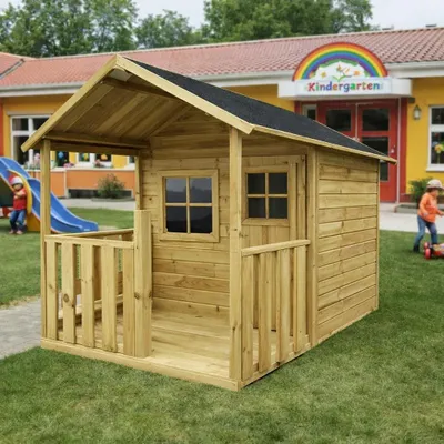 Produktbild von Holzgartenhaus 237x139x165 Kinderspielhaus Spielhütte für Kinder #4448
