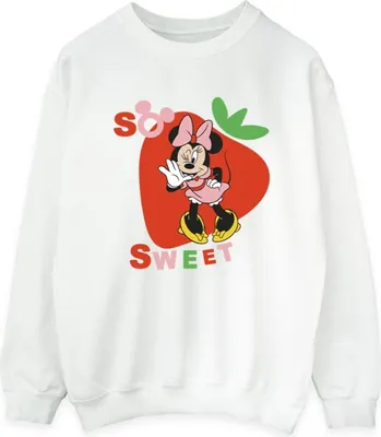 Produktbild von Disney - "So Sweet Strawberry" Sweatshirt für Damen BI29043 (S) (Weiß)