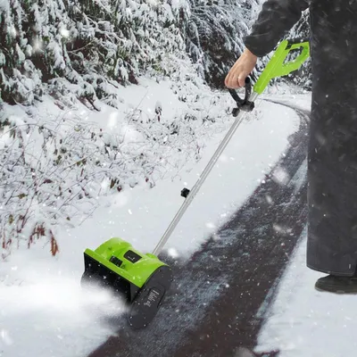 Image de Déneigeuse électrique pour usage domestique - 1200W - Largeur de déneigement de 30 cm - Vert