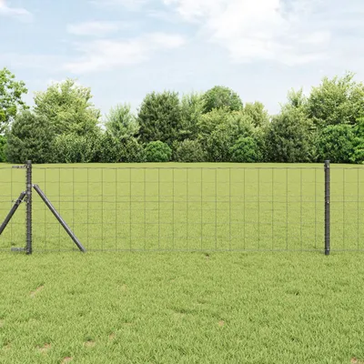 Produktbild von Euro Zaun Grau 0.6x25 m Stahl, Drahtzäune DesignMöbel Neu