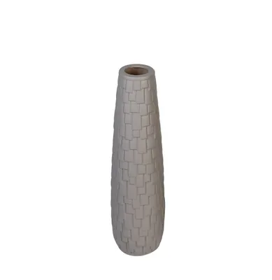Produktbild von GILDE Vase Brick dunkelgrau matt H. 74 cm,46922