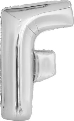 Immagine prodotto di Palloncino in foil lettera F argento - 88 cm