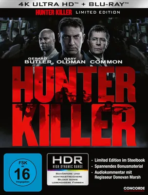 Produktbild von Hunter Killer (4K Ultra HD + Blu-ray 2D) Steelbook [Limited Edition]