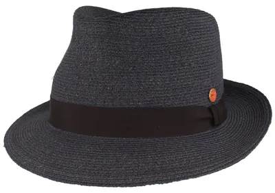 Mayser knautschbarer Strohhut Trilby Maleo mit UV Schutz 80 in 5003 schwalbe/5003 schwalbe