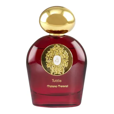 A perfume bottle on a white background.