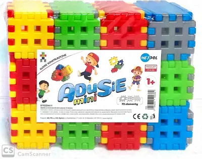 Zdjęcie produktu dla Klocki konstrukcyjne przestrzenne wafle  Adusie mini 48 elementów